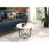 Diivanilaud ADRK Furniture Liam, 55 x 55 x 37 cm, valge/must