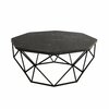 Diivanilaud Kalune Design Diamond, 90 x 90 x 38 cm, must