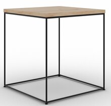 Kohvilaud ADRK Furniture Adina, must/pruun, 40 x 40 x 43 cm