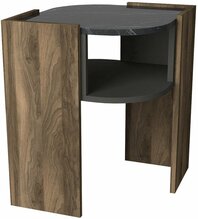 Diivanilaud Kalune Design Marbel, 47.6 x 47.6 x 60 cm, must/hall/pähkel
