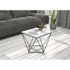 Kohvilaud ADRK Furniture Diana, 50 x 50 x 45 cm, hall/must