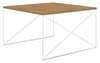 ADRK Furniture Nelia, 75 x 75 x 43cm, pruun/valge