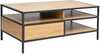 Diivanilaud Home4you Hedvig, 100 x 50 x 40 cm, pruun/must