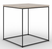 Kohvilaud ADRK Furniture Adina, 40 x 40 x 43 cm, must/pruun
