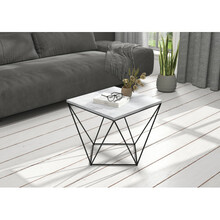 Kohvilaud ADRK Furniture Diana, 50 x 50 x 45 cm, hall/must