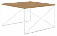 ADRK Furniture Nelia, 75 x 75 x 43cm, pruun/valge
