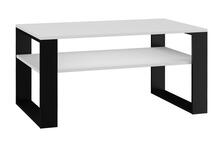 Kohvilaud Top E Shop Modern 1P, 90 x 58 x 50 cm, valge/must