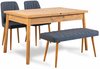 Söögitoakomplekt Kalune Design Santiago 1048, 4-osaline, mänd/tumesinine