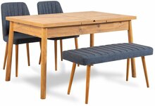Söögitoakomplekt Kalune Design Santiago 1048, 4-osaline, mänd/tumesinine