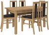 Söögitoa komplekt ADRK Furniture Rodos 59, pruun/hall