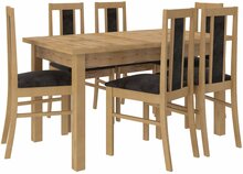 Söögitoa komplekt ADRK Furniture Rodos 59, pruun/hall