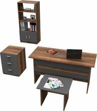 Mööblikomplekt Kalune Design VO11 956LCS2110, 63.6 x 37.6 x 140 cm, antratsiit/pruun