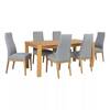 Söögitoakomplekt Home4you Chicago New, laud 180 x 90 x 76 cm, 6 tooli