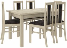 Söögitoa komplekt ADRK Furniture Rodos 59, beež/hall