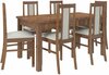 Söögitoa komplekt ADRK Furniture Rodos 52, hall/pruun