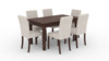 Söögitoakomplekt ADRK Furniture Rodos 81, hall/pruun