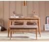 Söögitoa komplekt Kalune Design Vina, 4-osaline, pruun/roosa