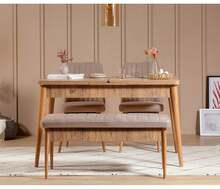 Söögitoa komplekt Kalune Design Vina, 4-osaline, pruun/roosa