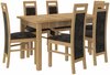 Söögitoakomplekt ADRK Furniture Rodos 14, pruun/must