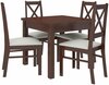 Söögitoa komplekt ADRK Furniture Rodos 38, pruun/beež