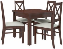 Söögitoa komplekt ADRK Furniture Rodos 38, pruun/beež