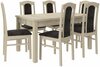 Söögitoa komplekt ADRK Furniture Rodos 52, beež/hall