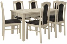 Söögitoa komplekt ADRK Furniture Rodos 52, beež/hall