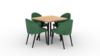 Köögimööbli komplekt ADRK Furniture Rodos 84, roheline/pruun