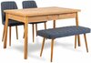 Söögitoa komplekt Kalune Design Costa 1048, 4 osa, mänd/tumesinine