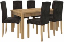 Söögitoakomplekt ADRK Furniture Rodos 56, pruun/hall