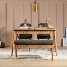 Söögitoa komplekt Kalune Design 869, hall/beež