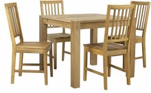 Söögitoakomplekt Home4you Chicago New, tamm, 4 tooliga