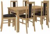 Söögitoa komplekt ADRK Furniture Rodos 52, pruun/hall