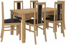 Söögitoa komplekt ADRK Furniture Rodos 52, pruun/hall