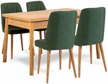 Söögitoa komplekt Kalune Design Costa 1070 - 1 A, 5-osaline, roheline/mänd
