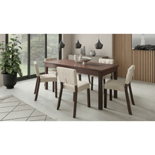 Söögitoakomplekt ADRK Furniture Rodos 80, hall/pruun