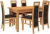Söögitoakomplekt ADRK Furniture Rodos 14, pruun