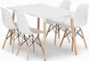 Söögitoa komplekt Leobert Adria Osaka, valge/pruun, 5-osaline
