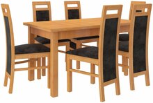 Söögitoakomplekt ADRK Furniture Rodos 14, pruun