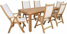 Aiamööbli komplekt Home4You Bali, 7-osaline, pruun