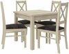 Söögitoa komplekt ADRK Furniture Rodos 38, beež/hall