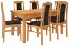 Söögitoakomplekt ADRK Furniture Rodos 53, pruun