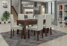 Köögimööbli komplekt ADRK Furniture Rodos 56, pruun/beež, 80 x 100 x 140 cm