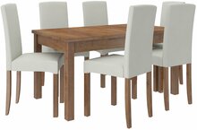 Söögitoakomplekt ADRK Furniture Rodos 56, pruun/beež
