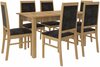 Söögitoakomplekt ADRK Furniture Rodos 25, must/pruun