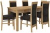 Söögitoa komplekt ADRK Furniture Rodos 57, pruun/hall