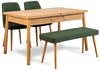 Söögitoa komplekt Kalune Design Santiago, 4-osaline, roheline/mänd