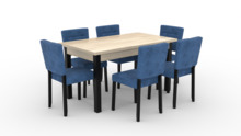 Köögimööbli komplekt ADRK Furniture Rodos 80, sinine/pruun