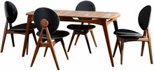 Söögitoa komplekt Kalune Design Touch, pähkel/antratsiit, 5-osaline