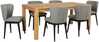 Söögitoakomplekt Home4you Chicago New, 6 tooliga, täispuit/MDF, naturaalse tammespooniga, õlitatud